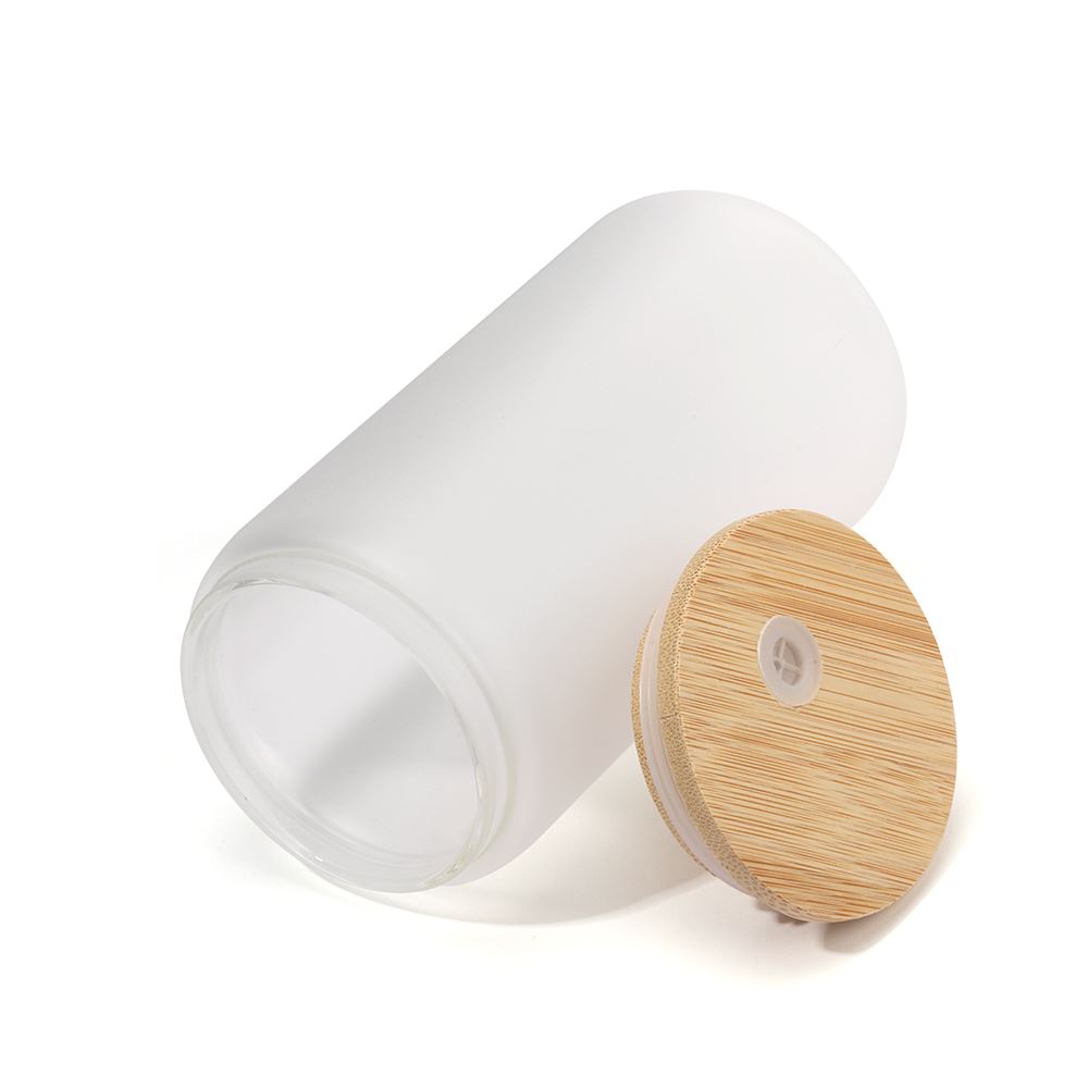 16oz Frosted Glass Tumbler