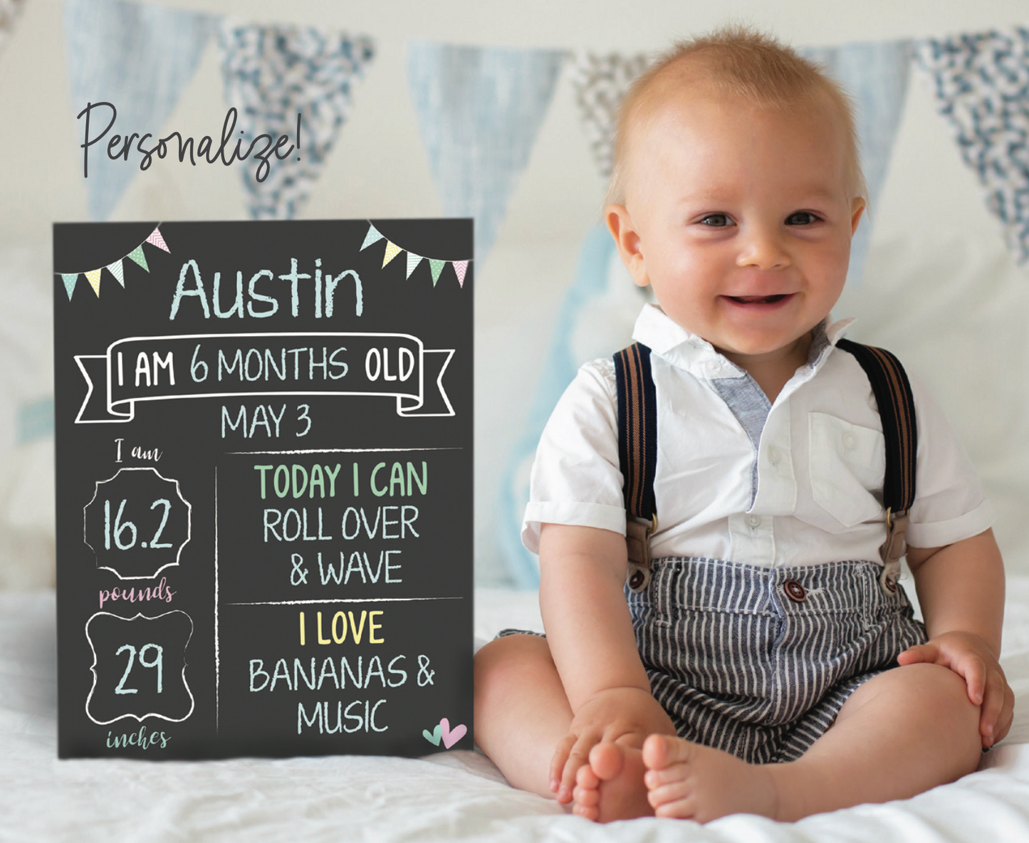 Baby Milestone Chalkboard