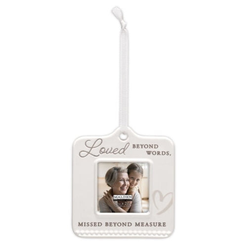 2.5X2.5 Loved Beyond Words Ceramic