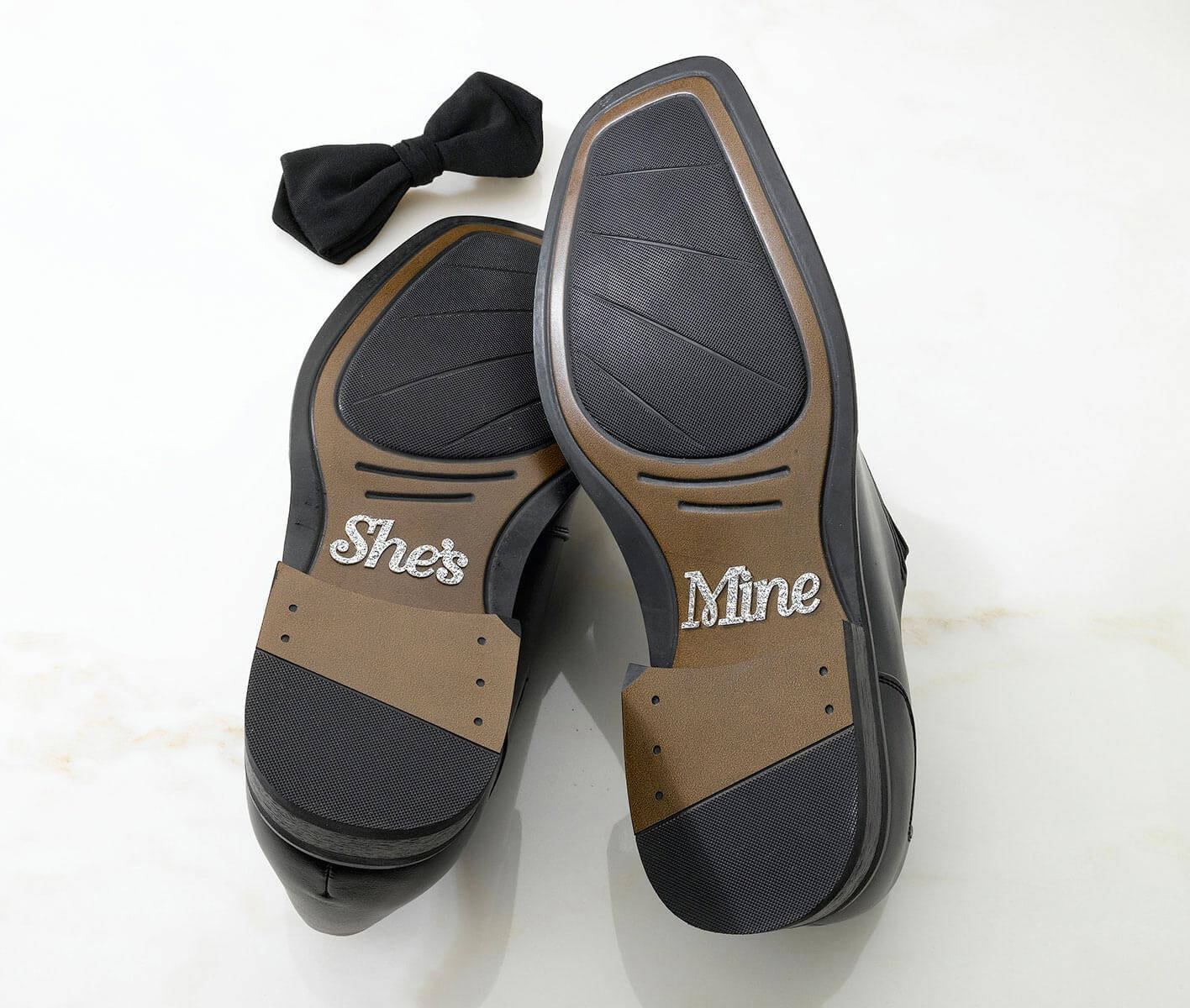 She's Mine Wedding Shoe Stickers