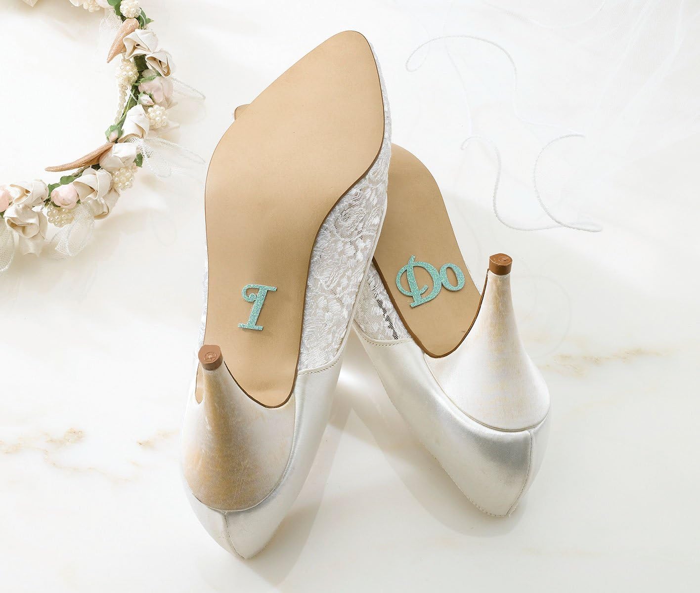I Do Wedding Shoe Stickers