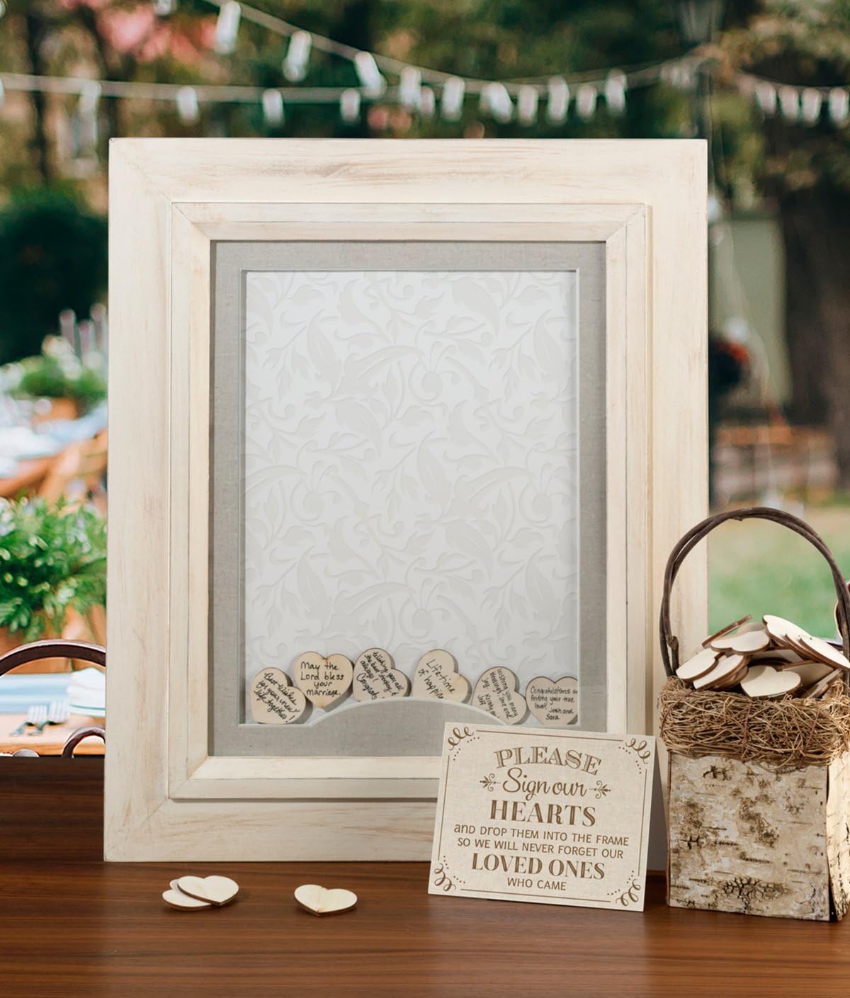 Wedding Guest Book Alternative Shadow Box Frame
