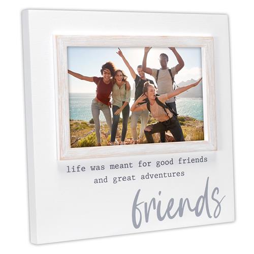 4x6 Rustic Border Script - Friends
