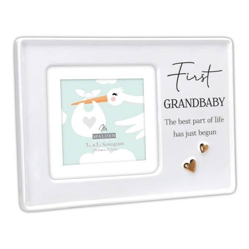 4x4 Ceramic Scripts - First Grandbaby