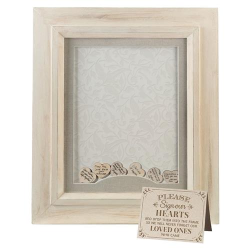 Wedding Guest Book Alternative Shadow Box Frame
