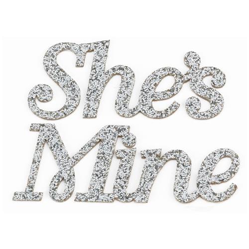 She's Mine Wedding Shoe Stickers