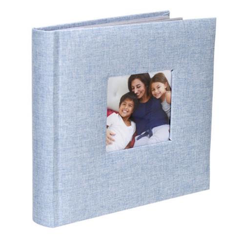 2-Up 4x6 Album - Blue Fabric