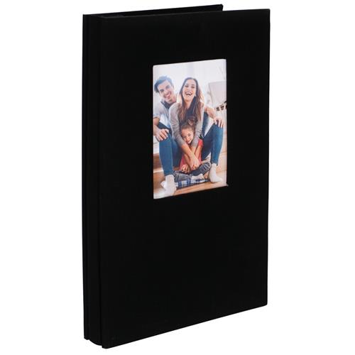 3-Up 4x6 Album - Black Fabric