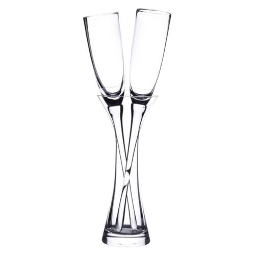 Long Stemmed Wedding Toasting Glasses With Vase
