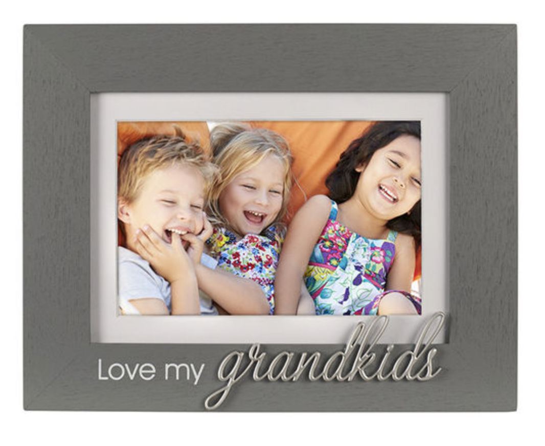 4x6 Distressed Matted Script - Grandkids