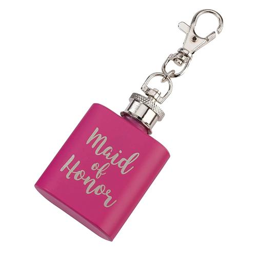 Maid of Honour Pink Mini Flask