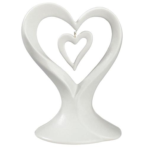 Double Heart Porcelain Caketop