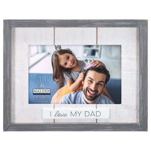 4x6 Rustic Border Script Expressions - Dad