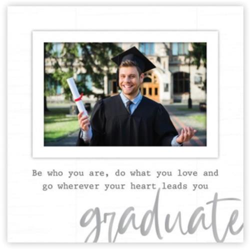 4x6 Rustic Border Script - Graduate