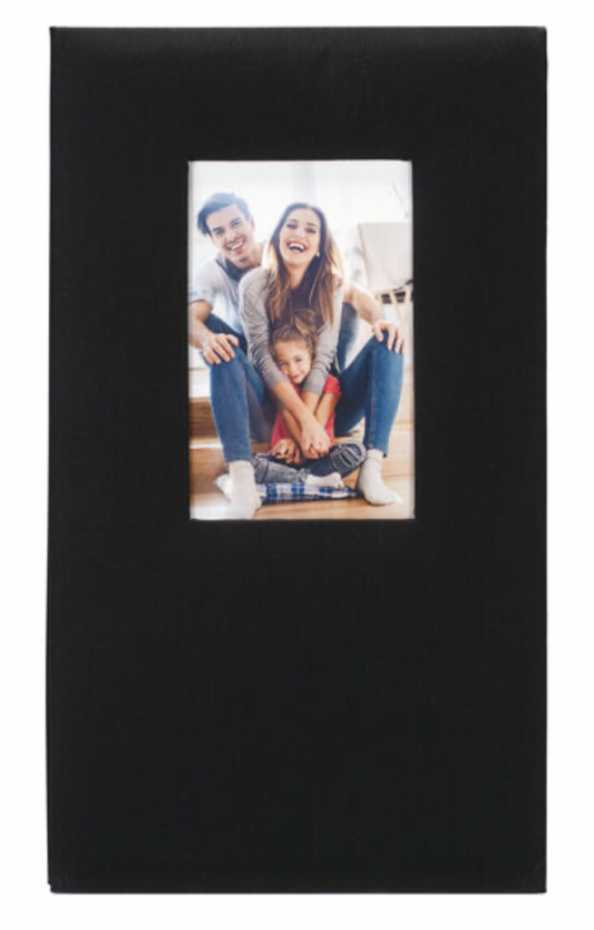 3-Up 4x6 Album - Black Fabric