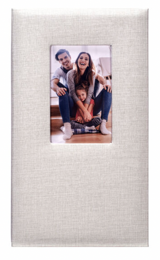 3-Up 4x6 Album - Grey Fabric