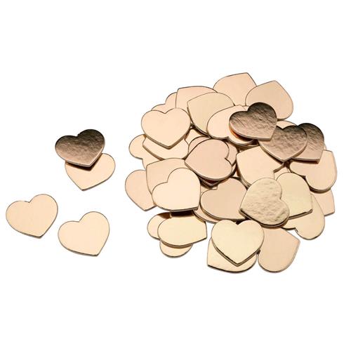 Gold Foil Cardboard Hearts for Guest Signing Frame