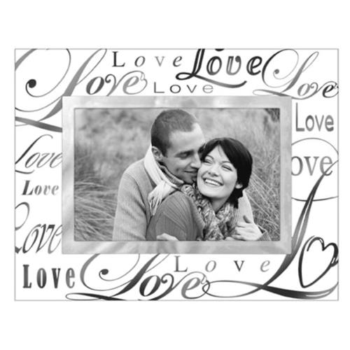 4x6 Metallic Glass - Love