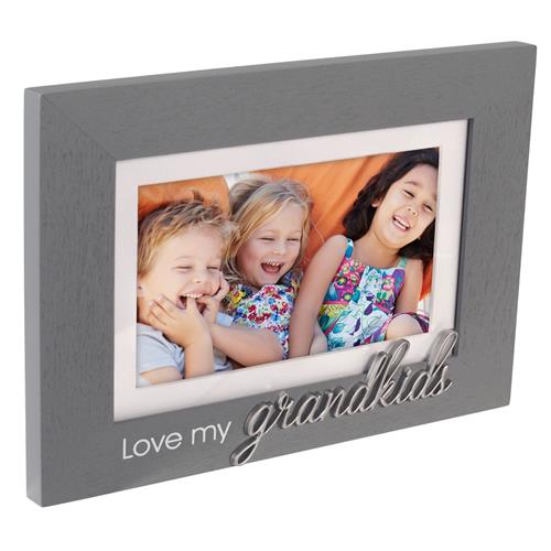 4x6 Distressed Matted Script - Grandkids