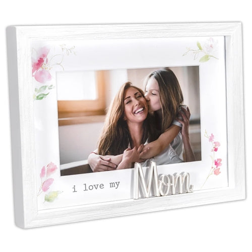 4x6 Floral Border Script Expressions - Mom