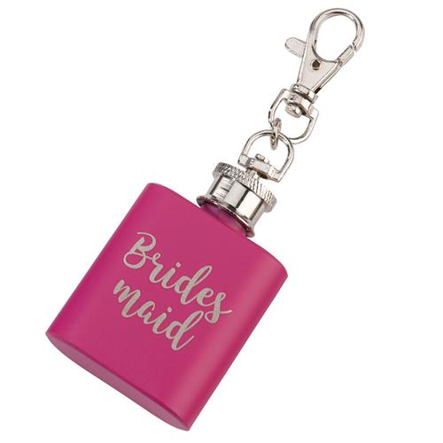 Bridesmaid Pink Mini Flask