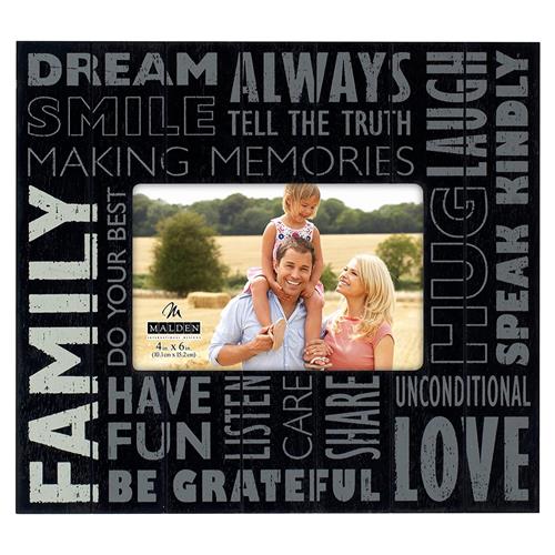4x6 Sunwashed Words - Family